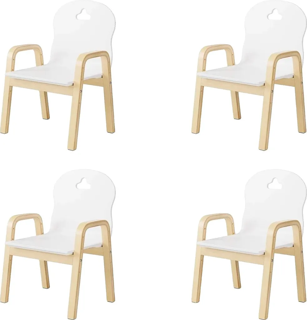 Mobilier enfant : Chaise en bois ergonomique et assise évolutive