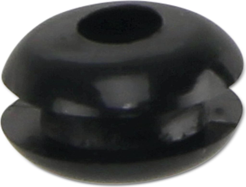 KSS Kabeldurchführungstülle PVC, schwarz, Plattenstärke 1,7, Loch-Ø 3, geschlossen, 1 Stück