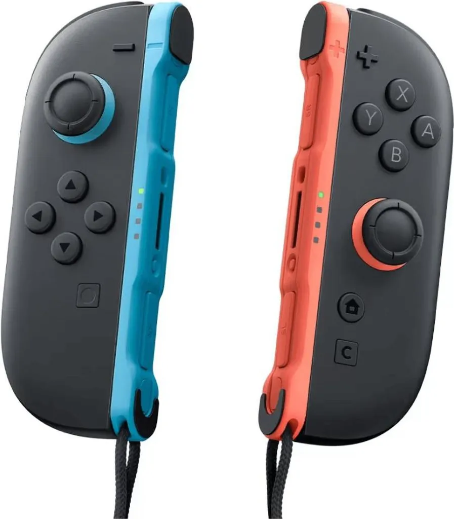 Joy-Con 2 Nintendo Switch 2 bleu rouge avec vibrations HD et gyroscope