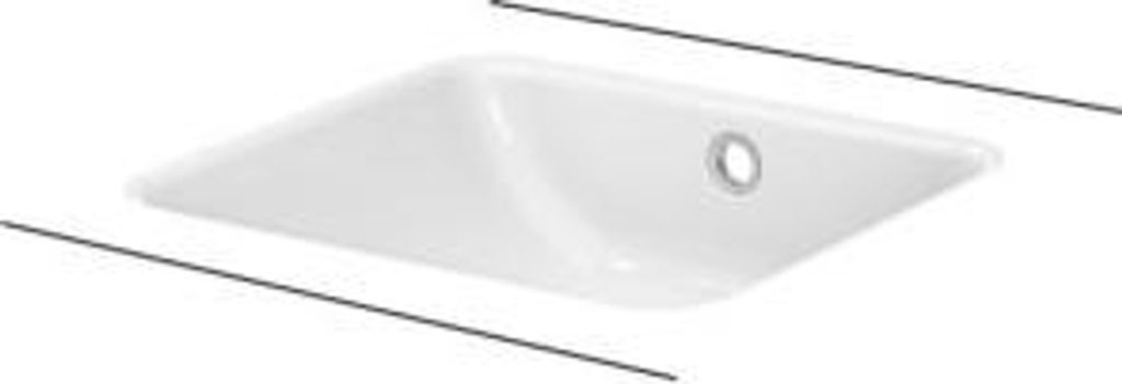 BETTE A135-416 Waschtische Rechteck One Unterbau