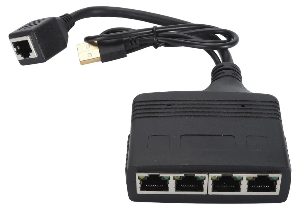 Répartiteur Réseau RJ45 Multi-Ports 1000 Mbps Adaptateur LAN Ethernet