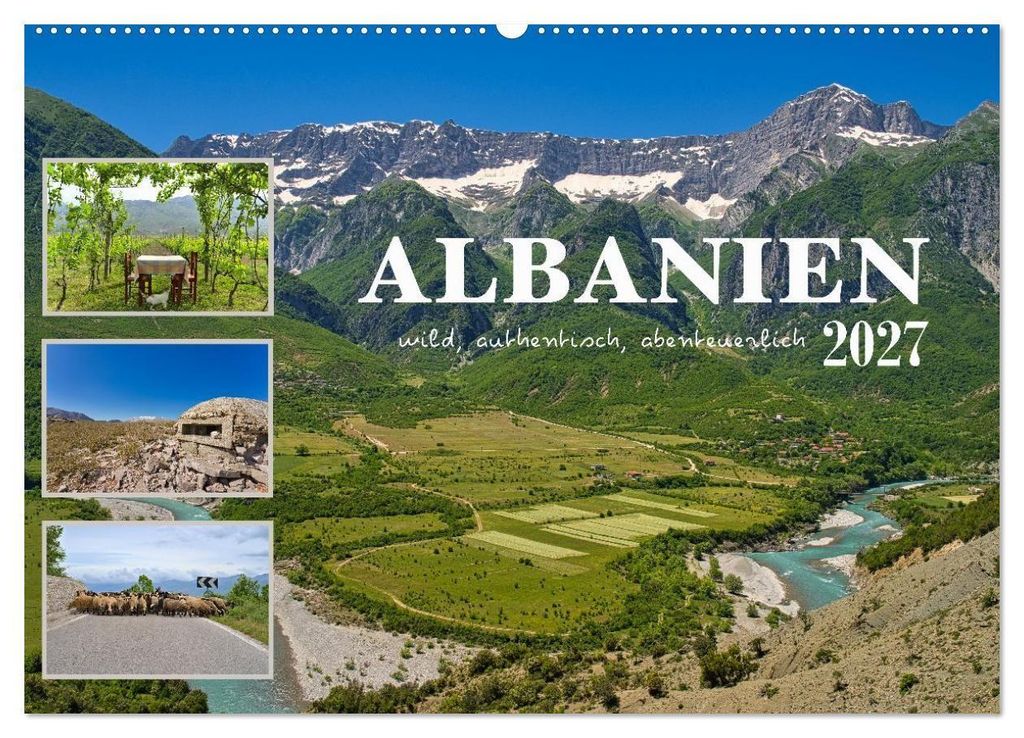 Albanien - wild, authentisch, abenteuerlich (Wandkalender 2027 DIN A2 quer), CALVENDO Monatskalender