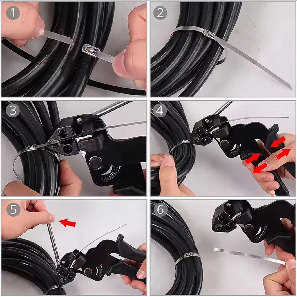 Fixez solidement vos câbles avec cette pince à collier inox durable