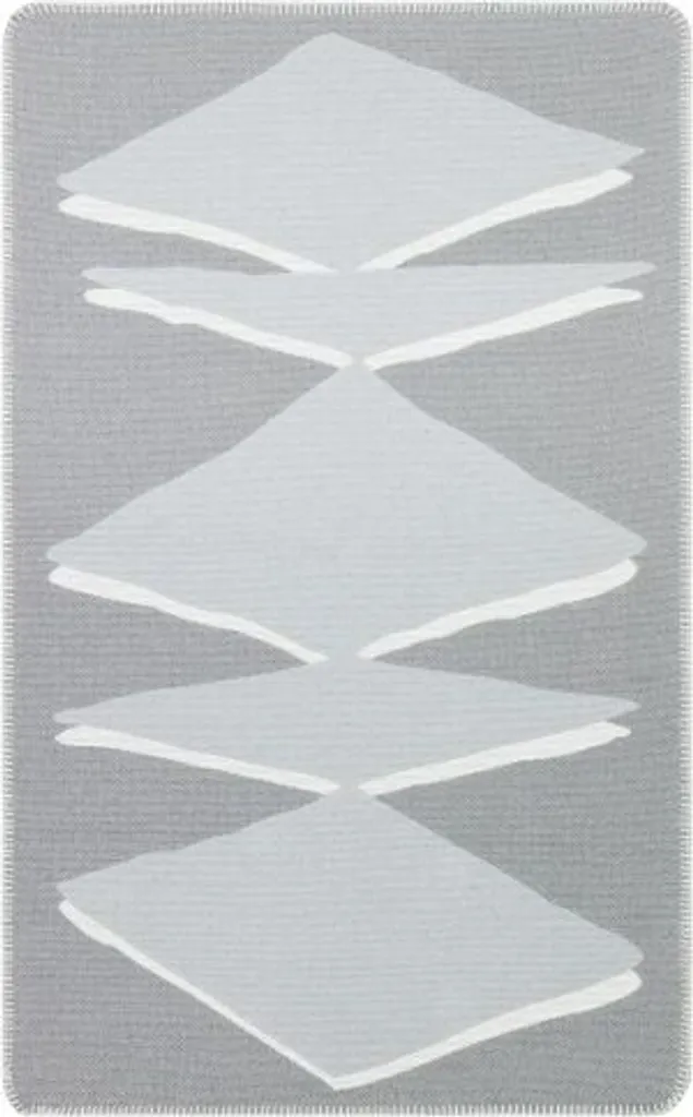 Grand Tapis de Passage Moderne Arya Neo Gris/Blanc 75x180 cm Kelim