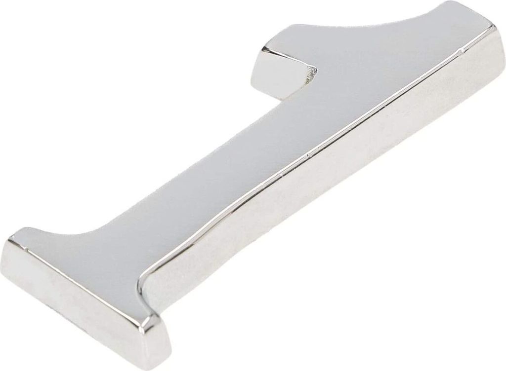 KOTARBAU® Chiffre "1" Chrome Autocollant 5 cm en laiton Image du produit 
