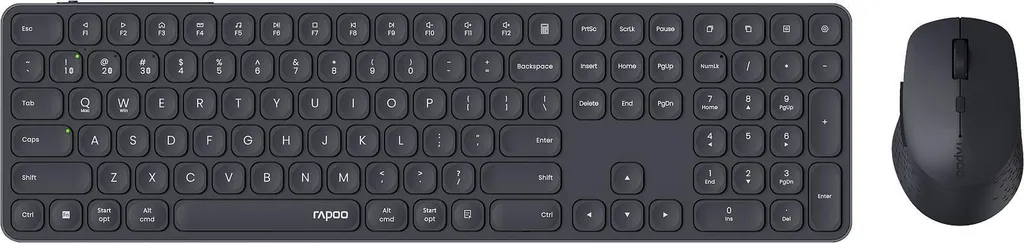 Rapoo 9810M Ensemble Clavier et Souris sans Fil QWERTY - Coloris Gris