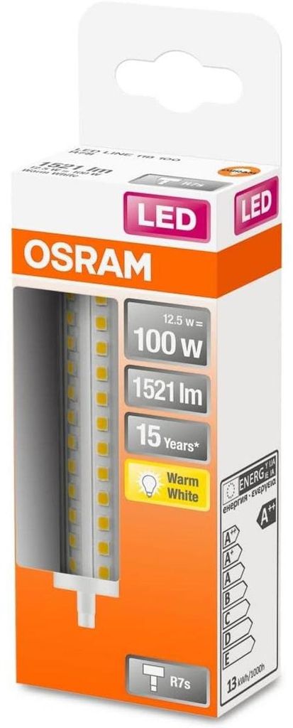 OSRAM LED Stab 13W R7S 1 521lm 118mm 2 700K Obrázek produktu 