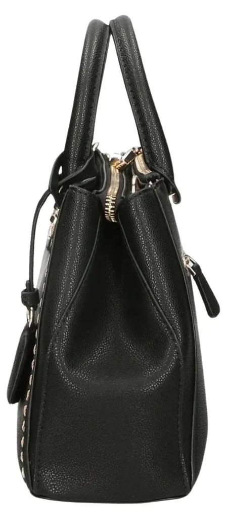 Grand Sac à Main Type Satch Guess Anadela Noir avec Trois Compartiments