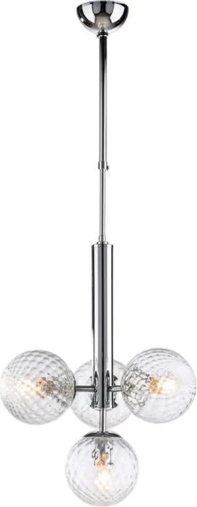 Suspension Armonia BL285-4-CR : éclairage puissant 4 feux d.32cm