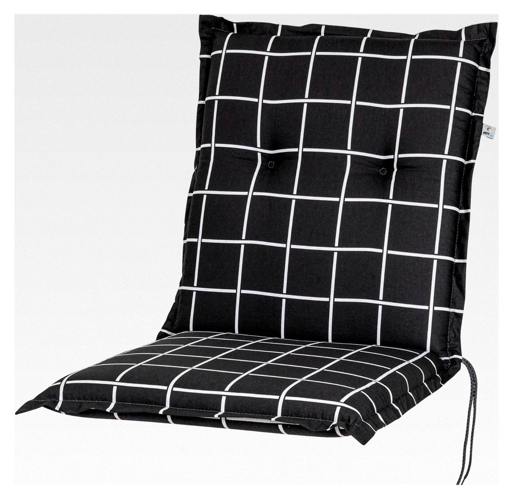 Sitzpolster Niederlehner Milano anthrazit-grau 102x49x6 cm