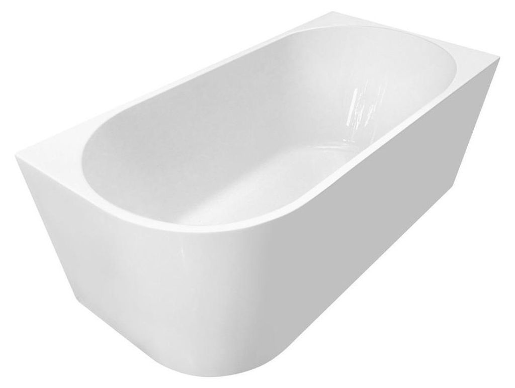 Aqualine TIBERA R Stehende Eckbadewanne 140x70cm, weiß