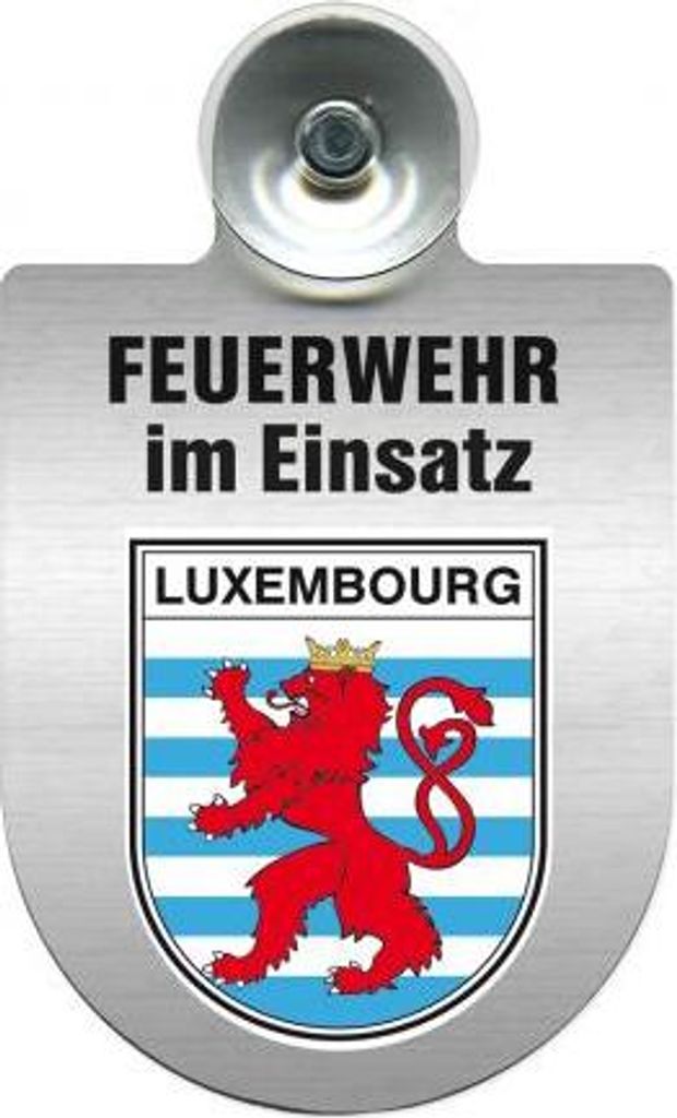 Einsatzschild Windschutzscheibe incl. Saugnapf - Feuerwehr im Einsatz - 309355 Color - Region Luxembourg