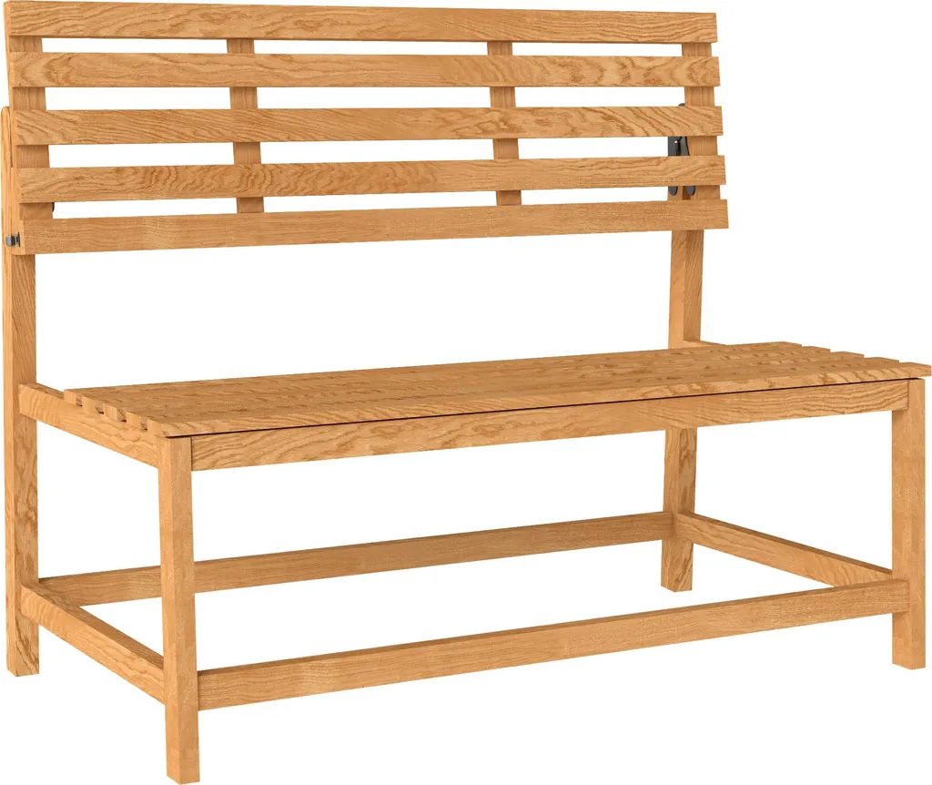 Banc de jardin durable sans entretien - Résistant pluie et soleil 240kg