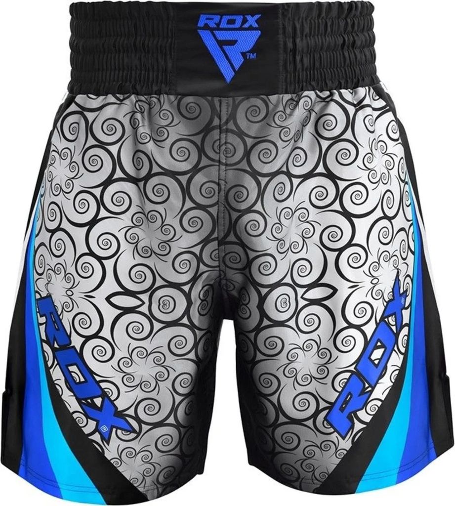 RDX Sports BSS Boxing Training Shorts Satin R2 - Blau - 2XL
