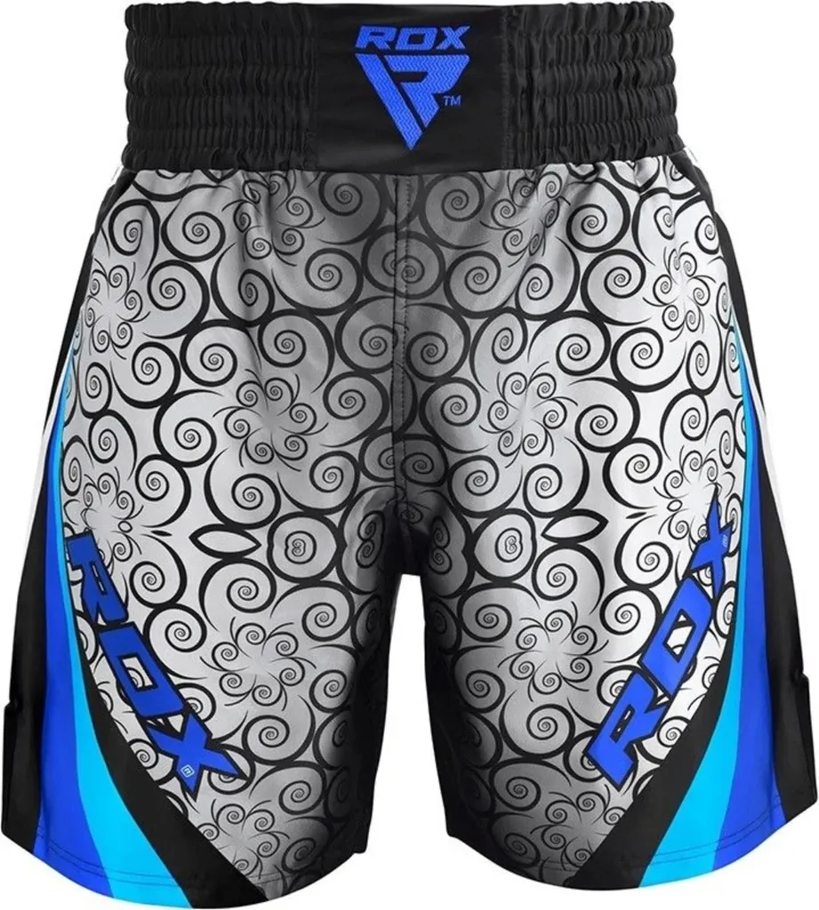 Short Boxe RDX Satin Bleu R2 : Légèreté et Liberté de Mouvement 2XL