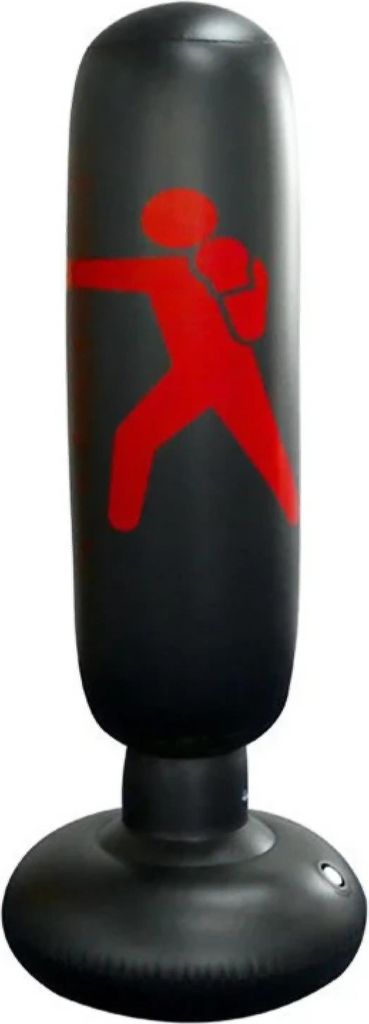 Standboxsack aufblasbar – 160 cm Boxsack aus strapazierfähigem PVC für Boxtraining, Kickboxen & Stressabbau