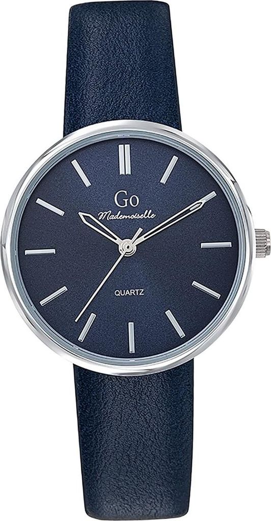 Girl Only Leder Damen Uhr Analog Quarzuhr Armband dunkelblau Mademoiselle D2UGO699316