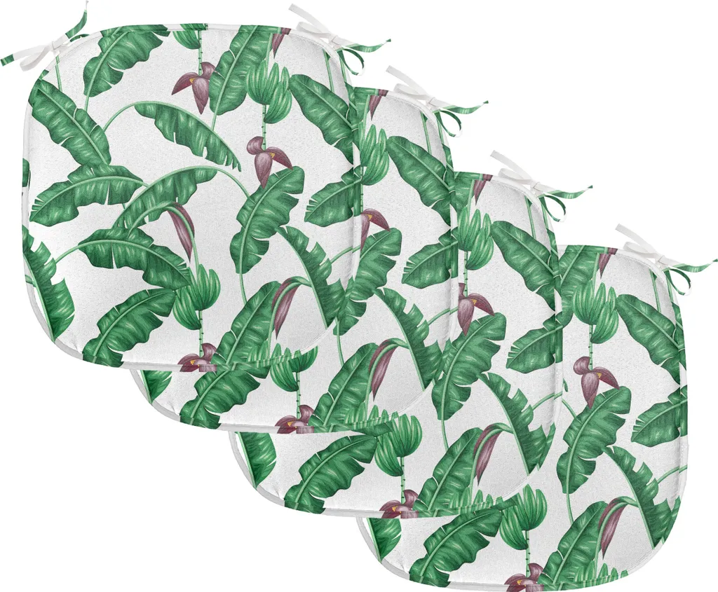 Coussin pour chaises salle à manger ABAKUHAUS Lot de 4 - 40x40 cm Vert