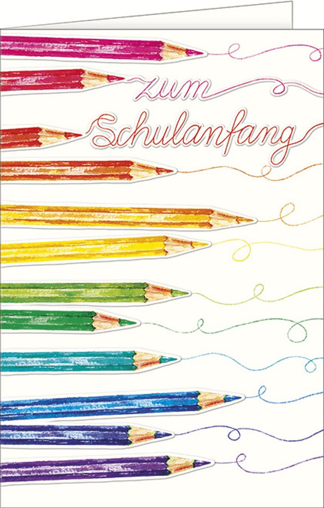 A Schulanfang Glückwunschkarte mit Briefumschlag zur Produktbild 