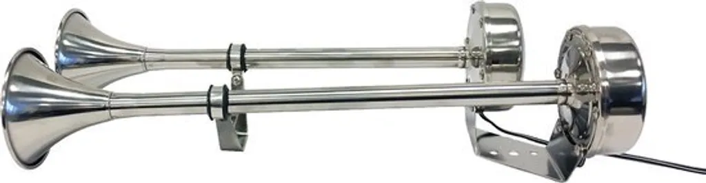 Klaxon Double Allpa en Acier Inoxydable 12V : Puissance et Durabilité