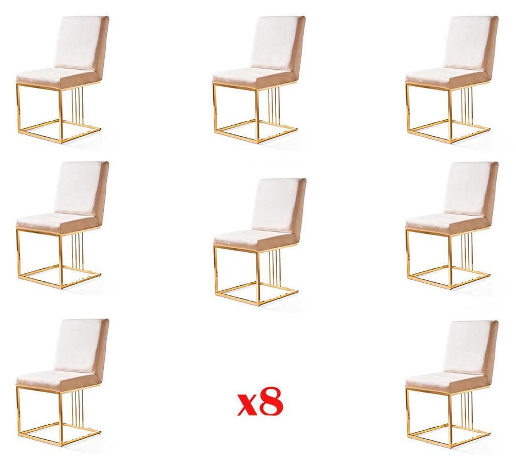 Design 8x Stühle Gruppe Set Polster Gastro Neu Esszimmer Stuhl Garnitur Sessel