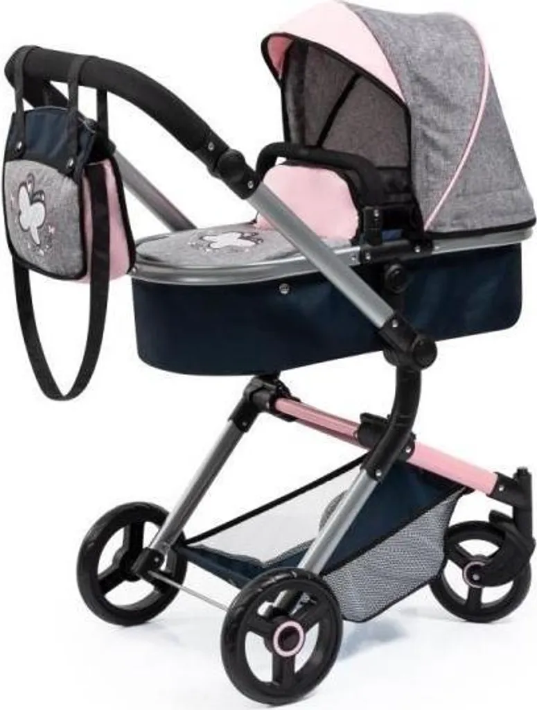 Poussette de poupée Neo Vario Bayer Design 18427AA, 52 cm, gris bleu