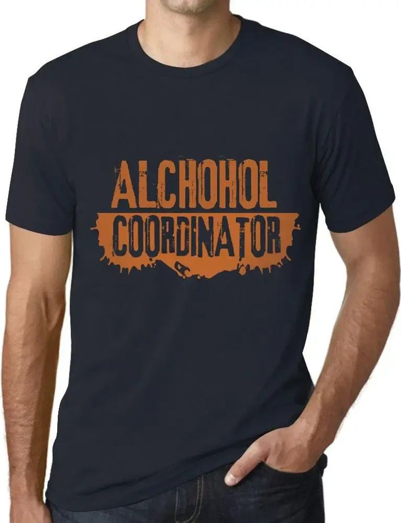 Herren Grafik T-Shirt Koordinator für Alkoholkonsum – Alchohol Coordinator – Öko-Verantwortlich Vintage Jahrgang Kurzarm Lustige Druck Geburt...