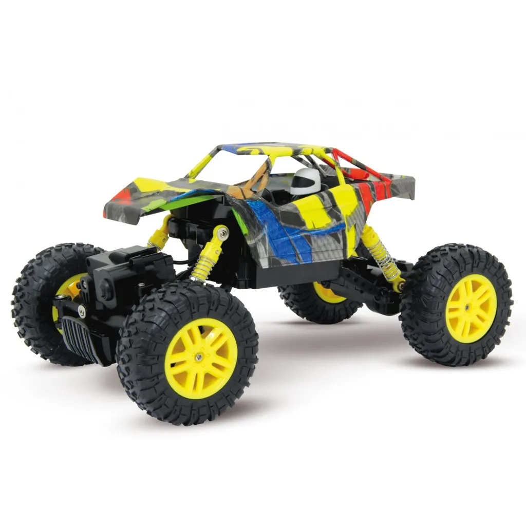 Crawler 4x4 Hillriser Jamara 410053 jaune avec suspensions articulées