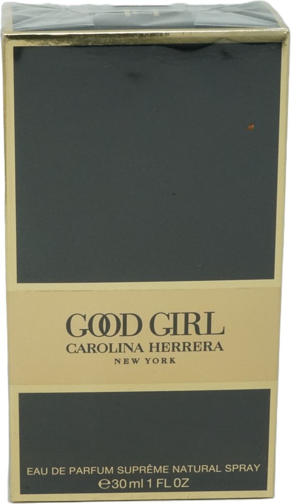 A product box for Carolina Herrera Good Girl perfume.