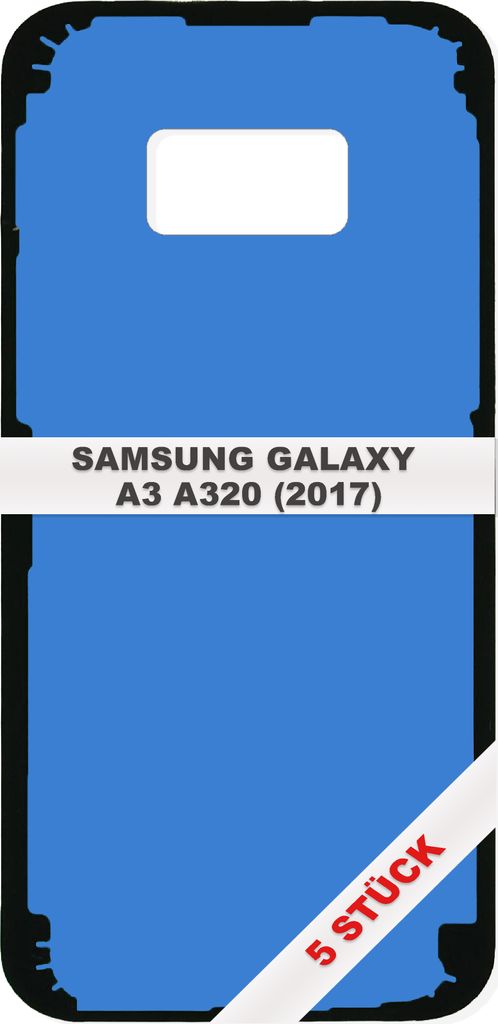 5x Samsung Galaxy A3 2017 A320 Akkudeckel Klebefolie Kleber Backcover Rahmen Adhesive Dichtung Batterie Streifen Glue