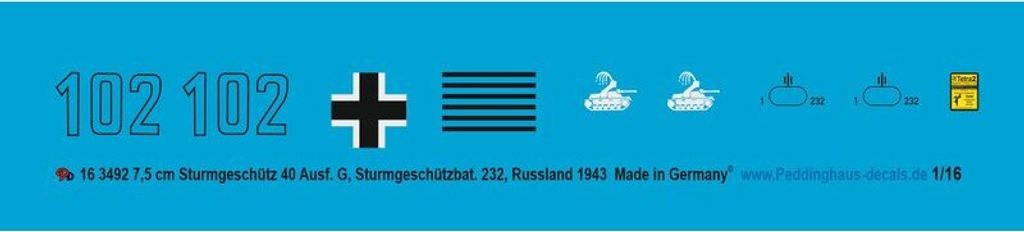 Torro 7,5 cm Sturmgeschütz 40 Ausf. G , Sturmgeschützbat. 232, Russland 1943