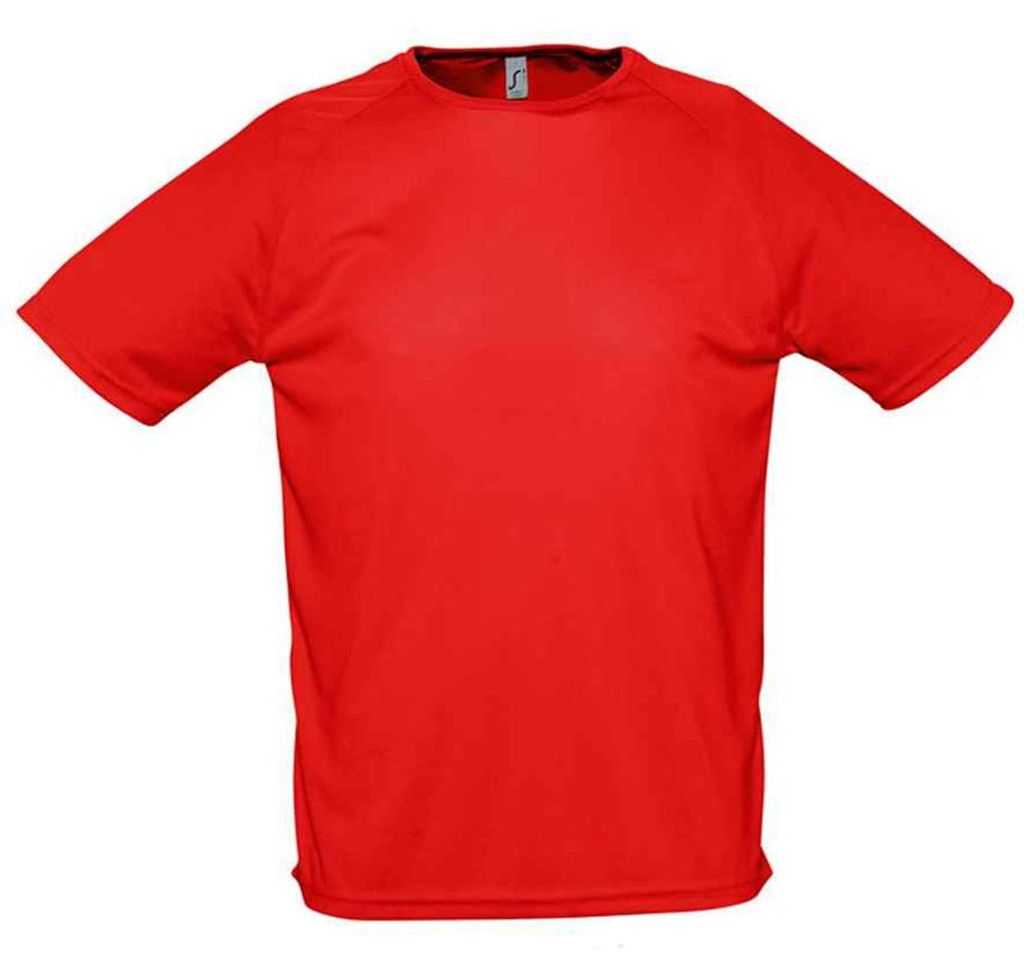 SOLS - "Sporty" T-Shirt für Herren Raglanärmel LT2546 (XXL) (Rot)