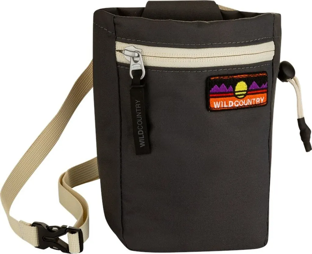 Sac à magnésie Wild Country Flow Onyx 0870 avec intérieur en polaire