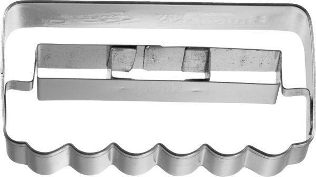 Birkmann Ausstechform Waggon Schnellzug, Ausstecher, Plätzchenform, Keks, Plätzchen, Edelstahl, 6.5 cm, 197749