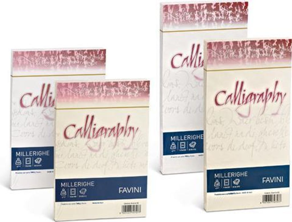 Favini Millerighe Calligraphy Druckerpapier A4 (210x297 mm) 50 Blätter Elfenbein