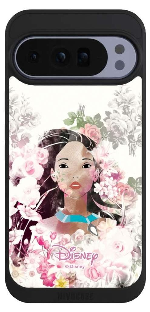 NIVOCASE Handyhülle für Google Pixel 10 Pro XL Hülle NIVOpure Case Schwarz Disney Offizielles Lizenzprodukt Pocahontas