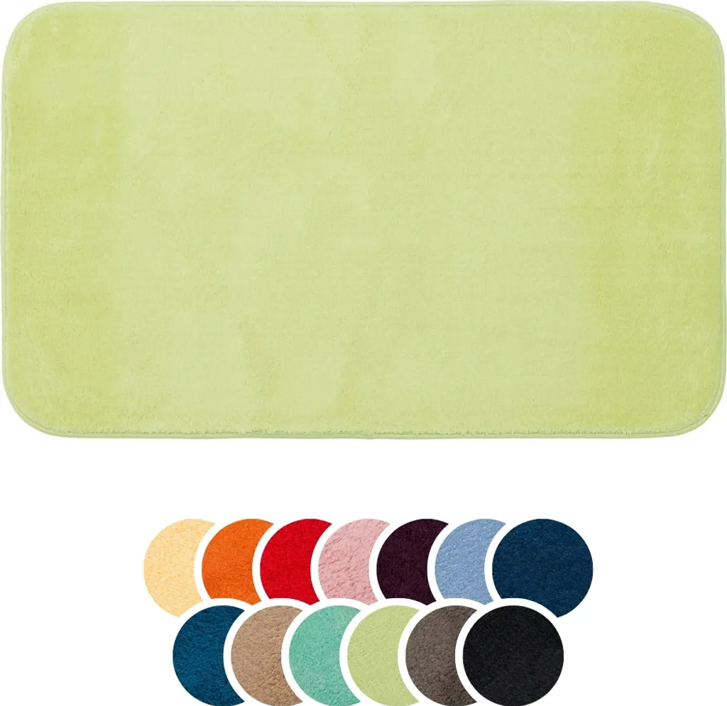 Tappeto Bagno 50x70 Darling Santos Lime: 1500g/m² Poliestere Lavabile