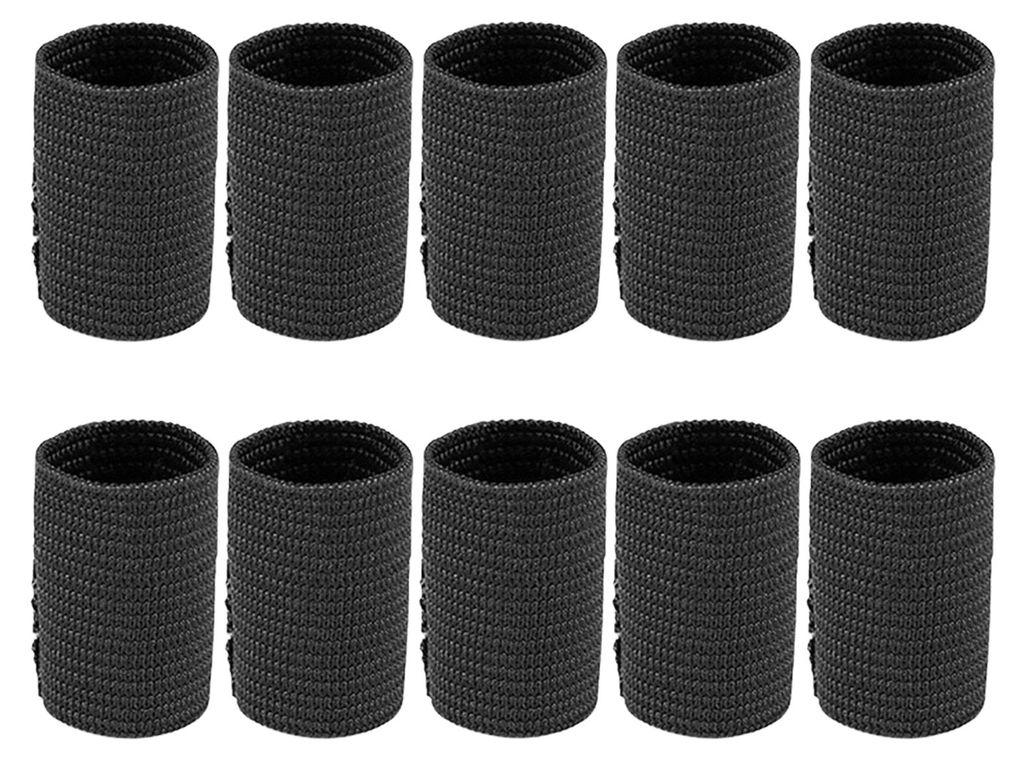 10 Stück Sport-Fingerlinge, Daumenbandagen, elastisches, atmungsaktives Fingerband für Basketball, Tennis und Fitnessstudio