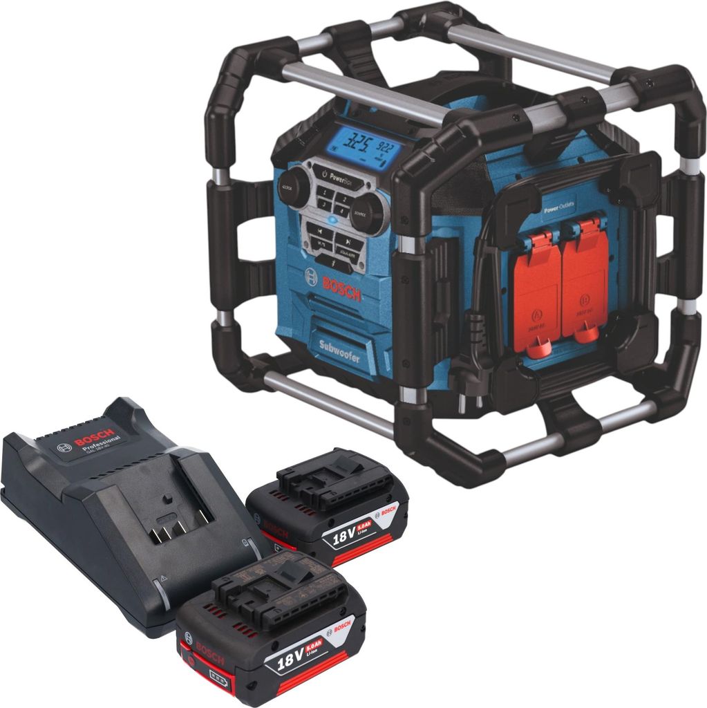 Bosch GPB 18V-5 C Professional Akku Radio 18 V Bluetooth + 2x Akku 5,0 Ah + Ladegerät