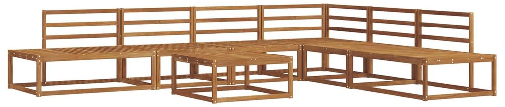 vidaXL Outdoor-Sofagarnitur Natur Massivholz Akazie