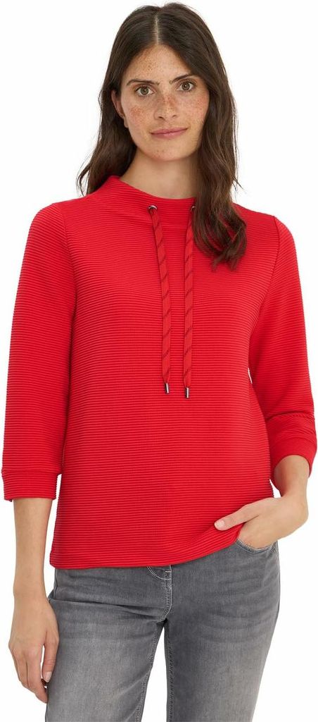 TOS Solid Ottoman Funnel Neck 16953 fiery red Größe L