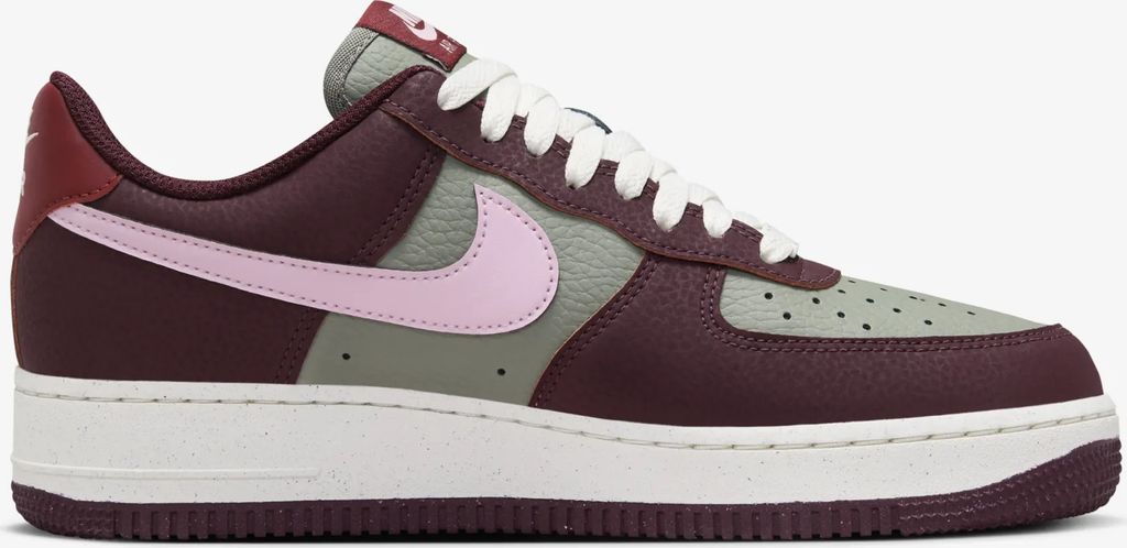 Nike Air Force 1 '07 Next Nature "Burgundy Crush" Rot, Größe: 42,5