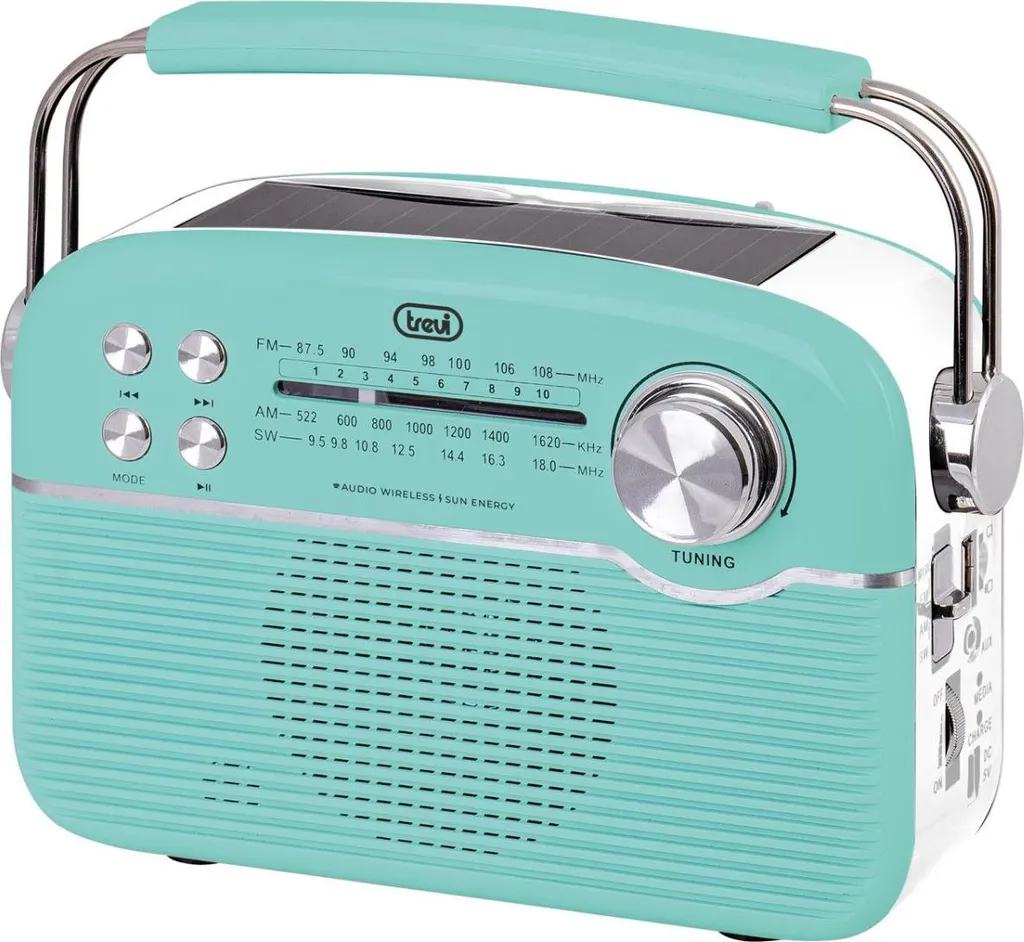 Radio Portable Trevi RA 7F50 BT Verte Bluetooth : Réception Stable et Simple