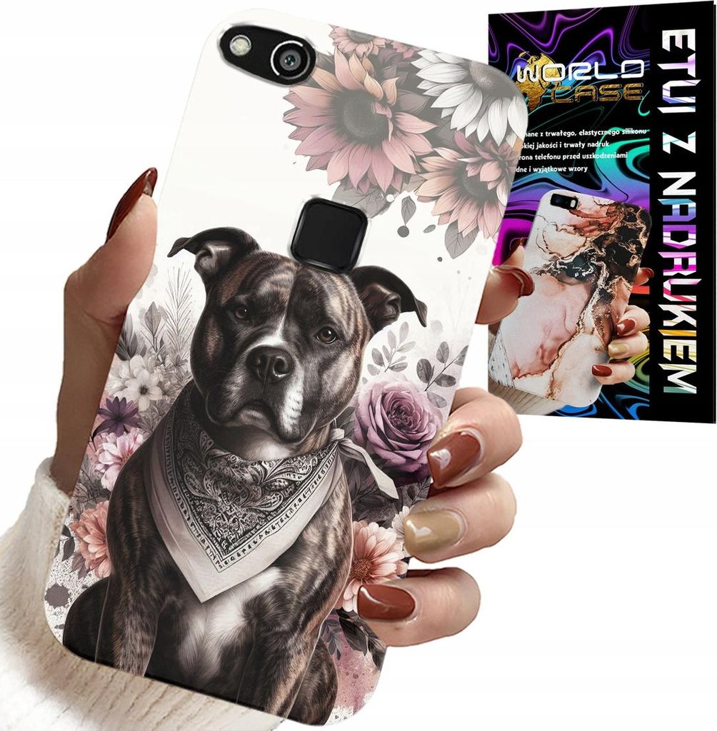Fall Für Huawei P10 Lite - Pitbull Gefährliche Hunde Fall Zurück Fall