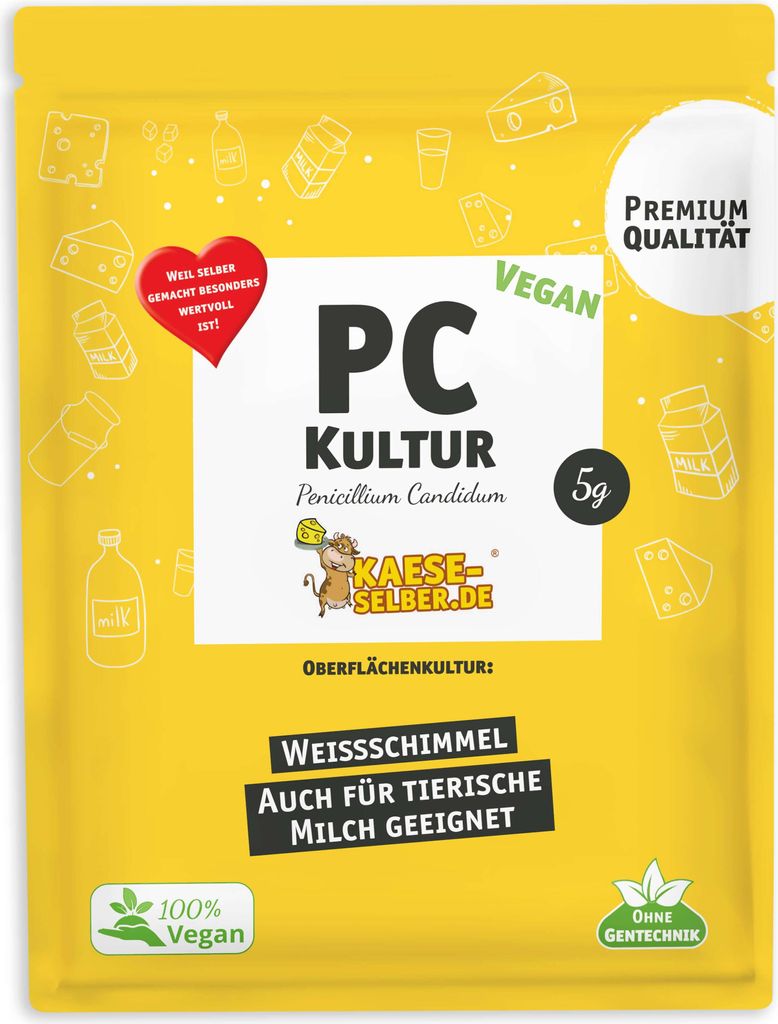 PC Vegan Penicillium Candidum für Weißschimmelkeese Produktbild 
