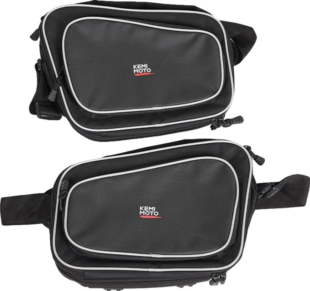 Sacs de valise moto extensibles : la paire de sacoches intérieures noires