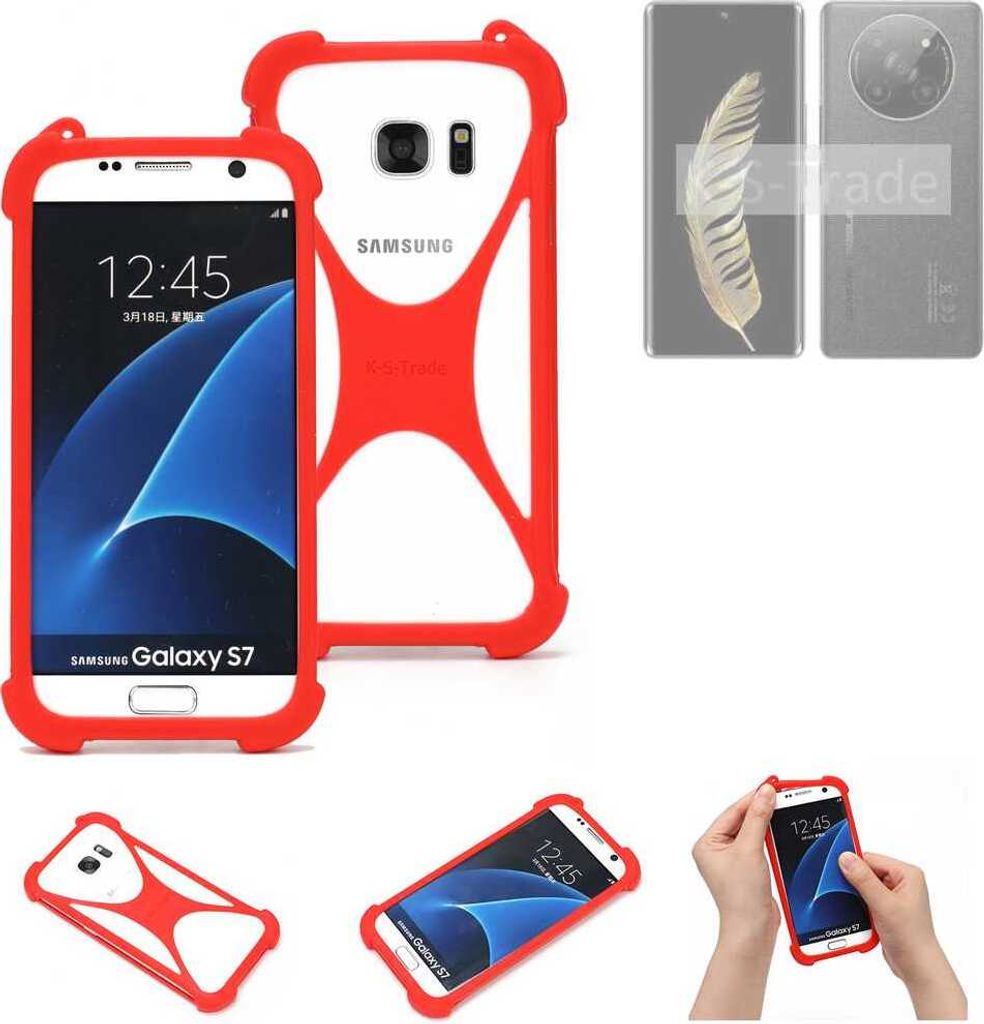 K-S-Trade Handy-Hülle kompatibel mit General Mobile GM Phoenix 5G Schutz-Hülle Bumper Silikon Schutz Hülle Cover Case Silikoncase Silikonbumper TPU