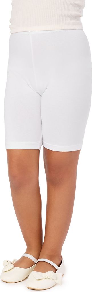 Merry Style Mädchen Kurze Leggings aus Baumwolle MS10-227 (Weiß, 122 cm)