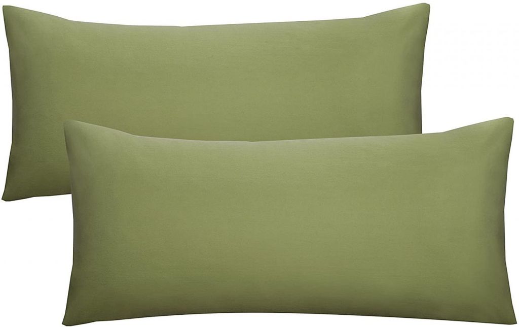 biberna Kissenbezug Kissenhülle Stretch Feinjersey 40x80 cm, mint grün (2er Set)