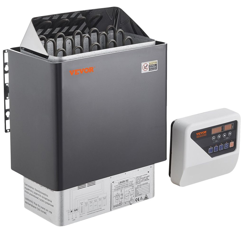 VEVOR saunové kachle, 8 kW, 400 V 3N prenosné saunové Obrázok produktu 